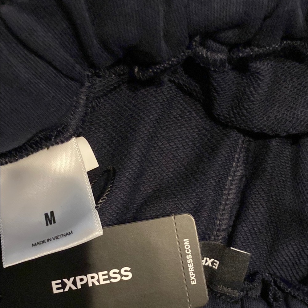 Express Blue Flare Pants with Dramatic Silhouette - Picture 4 of 10